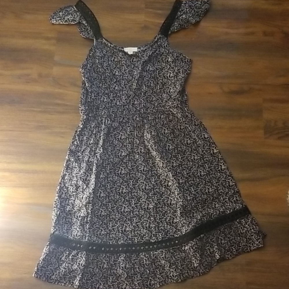 Black floral sundress